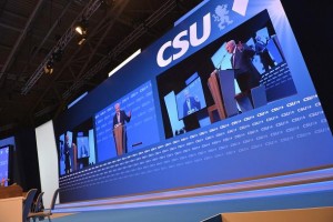 CSU-Parteitag mit Eventtechnik von Gahrens + Battermann