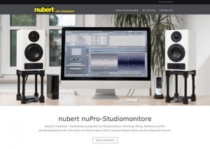 Nubert startet neue Website für Monitore der nuPro-Serie