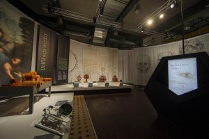 Leonardo da Vinci exhibition lit by Robe ParFect luminaries