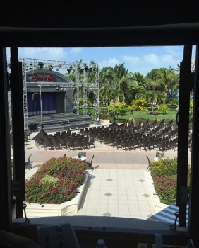 Outdoor theatre at Beaches Resorts in Turks and Caicos outfitted with Elation lighting