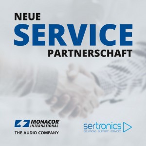 Sertronics übernimmt technischen Service für Pro-Audio-Produkte von Monacor International