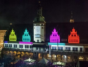Leipziger Stadtfest mit 3D-Projection-Mapping