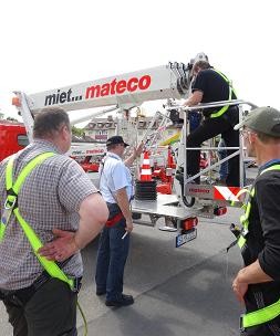 Mateco erhält Zertifizierung für Arbeitsbühnen-Bediener-Schulung