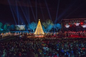 National Christmas Tree switch-on with GLP X4