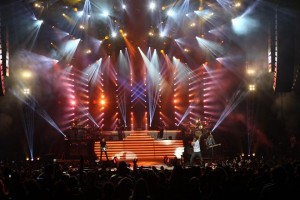 Elation ACL 360i back wall for Luke Bryan tour