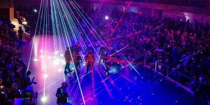 Laserjacken bei der Volkswagen Group Night