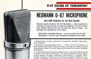 Neumann U 67 in TECnology Hall of Fame aufgenommen
