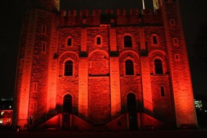 Core LED fixtures illuminate the Tower of London