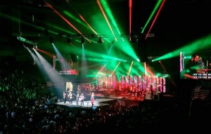 Chauvet fixtures used at Manchester Christian Church’s Christmas celebration